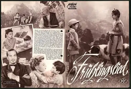 Filmprogramm DNF, Frühlingslied, Oliver Grimm, Elsbeth Sigmund, René Deltgen, Regie: Hans Albin