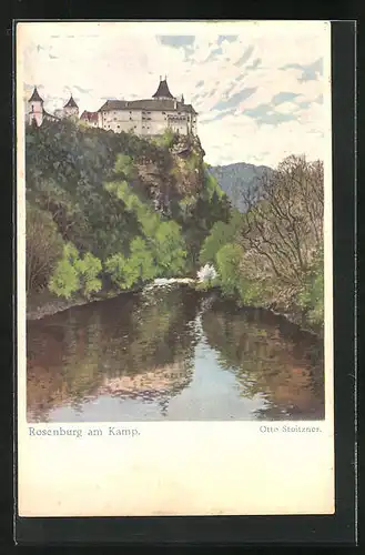 Künstler-AK Siegfried Stoitzner: Rosenburg am Kamp