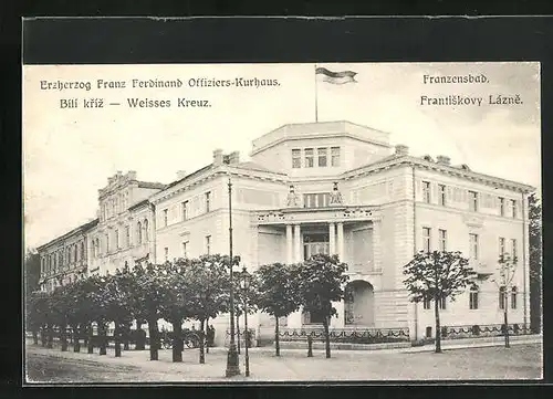 AK Franzensbad, Erzherzog Franz Ferdinand Offiziers-Kurhaus