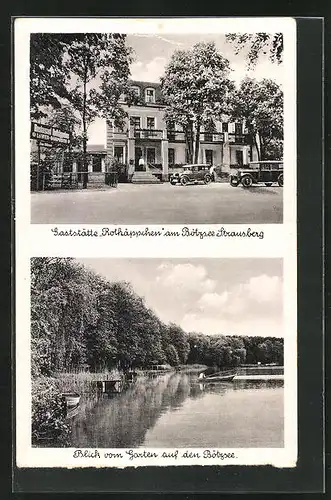 AK Strausberg, Gasthaus Rotkäppchen am Bötzsee