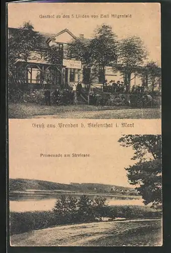 AK Prenden, Gasthof zu den 5 Linden von Emil Hilgenfeld