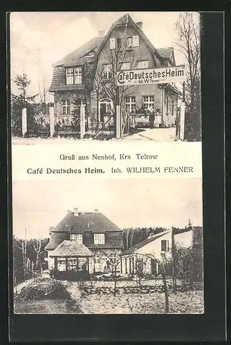 AK Neuhof / Teltow, Cafe Deutsches Heim von W. Fenner