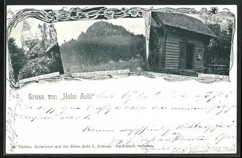 AK Adenau, Aussichtsturm Hohe Acht