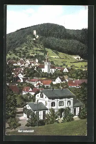 AK Bad Liebenzell, Totalansicht mit Bahnhof