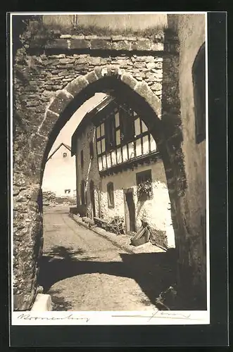 AK Kronenburg, Strassenpartie mit Tor
