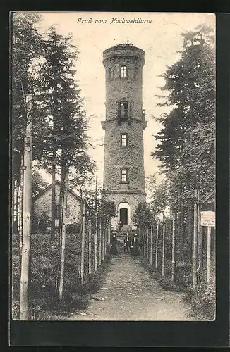 AK Oybin, Hochwaldturm auf dem Oybin