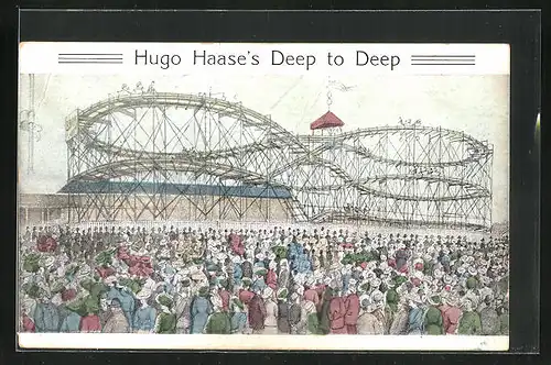 AK Hugo Haase`s Deep to Deep, Fahrgeschäft, Volksfest