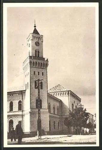 AK Vatra Dornei, sfatul popular, Blick auf die Kirche