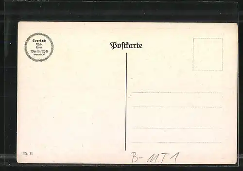 AK Berlin, Hofgarten im Restaurant Haus Trarbach, Behrenstrasse 47