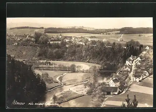 AK Rimov, Panorama aus der Vogelschau