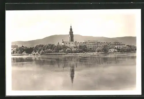 AK Dux / Duchcov, Blick über den Sphinxteich