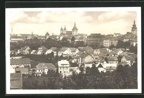 AK Zatec / Saaz, Ortsansicht aus der Vogelschau