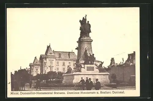 AK Bukarest, Minist. Domeniilor-Monumentul Bratianu