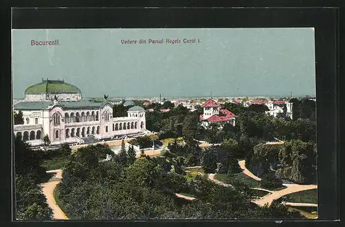 AK Bucuresti, Vedere din Parcul Rege Carol I.