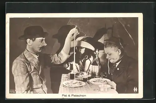 AK Schauspieler Pat & Patachon in einer Szene
