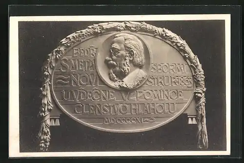 AK Ehrentafel für den Komponisten Bedrich Smetana