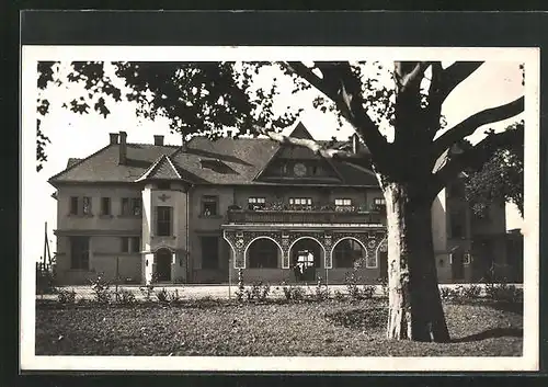 AK Uherske Hradiste, Blick zum Bahnhof