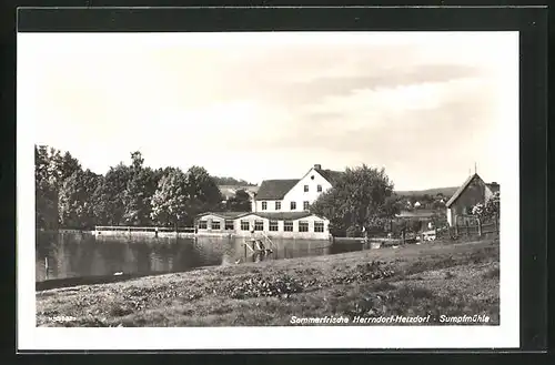 AK Herrndorf-Hetzdorf, Blick zur Sumpfmühle