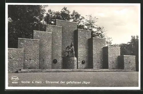 AK Goslar am Harz, Ehrenmal der gefallenen Jäger