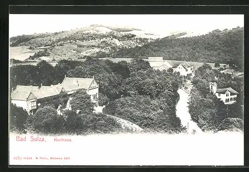 AK Bad Sulza, Kurhaus aus der Vogelschau