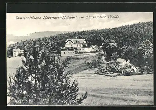 AK Herrndorf-Hetzdorf, Häuser am Tarandter Walde