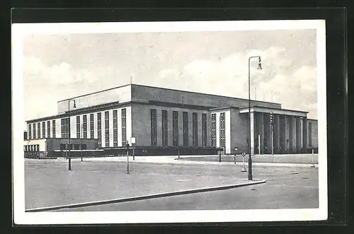 AK Berlin-Charlottenburg, Blick zur Deutschlandhalle