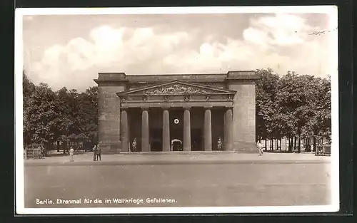 AK Berlin, Ehrenmal für die im Weltkriege Gefallenen