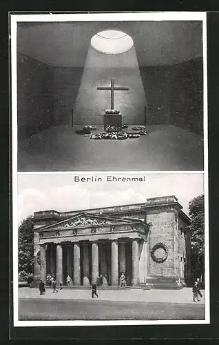 AK Berlin, Ehrenmal innen und aussen