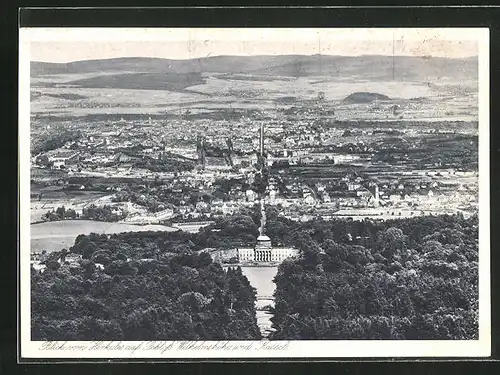 AK Kassel-Wilhelmshöhe, Blick vom Herkules