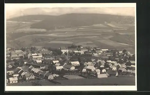 AK Zdice / Zditz, Totalansicht aus der Vogelschau