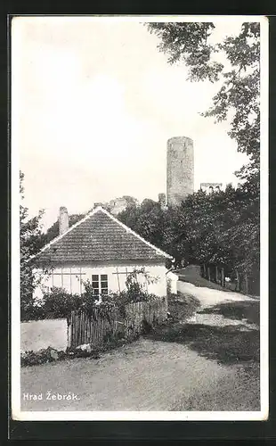 AK Hrad Zebràk, Wegepartie zur Ruine