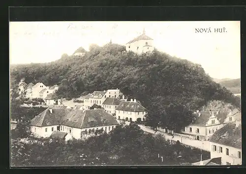 AK Nova Hut, Ortsansicht aus der Vogelschau