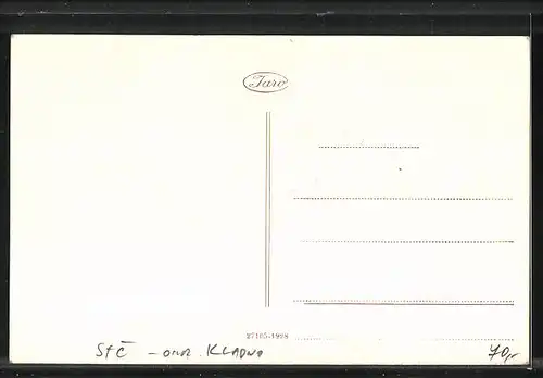 AK Schlan / Slany, Totalansicht aus der Vogelschau