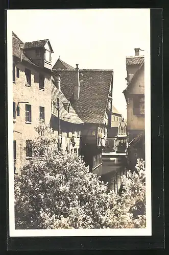 AK Ulm a.d. Donau, altes Haus an der Blau