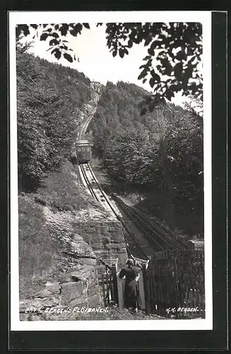 AK Bergen, am Fusse der Flöibahn