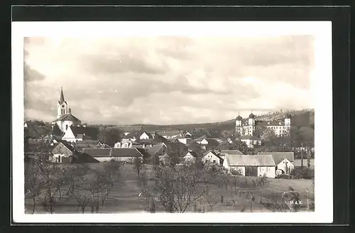 AK Mnisek pod Brdy, Celkovy pohled, Kostel