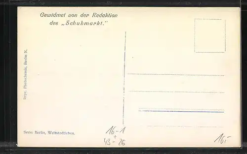 AK Berlin, Weltstadtleben, Schloss Bellevue, Prinzessin Victoria Luise