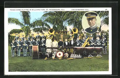 AK St. Petersberg, FL, Moses Band Playing in Williams Park