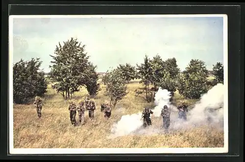 AK Belgien, Infanterie en Progression