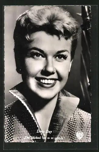 AK Schauspielerin Doris Day mit bildschönem Lächeln
