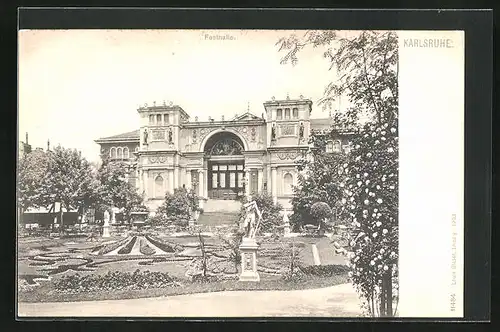AK Karlsruhe, Parkidylle an der Festhalle