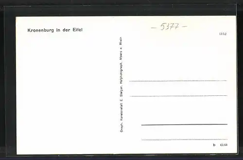 AK Kronenburg / Eifel, Gesamtansicht