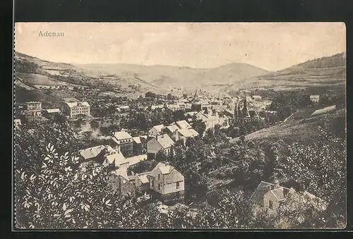 AK Adenau / Eifel, Panoramablick vom Berg