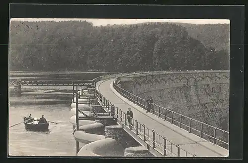 AK Schleiden / Eifel, Urft-Talsperre, Becken-Ansicht