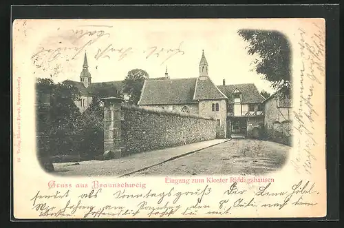 AK Braunschweig, Eingang zum Kloster Riddagshausen