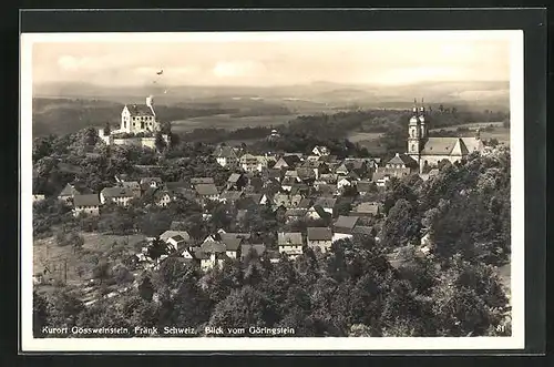 AK Gössweinstein, Panoramablick vom Göringstein