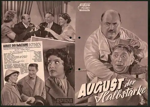 Filmprogramm DNF, August der Halbstarke, Theo Lingen, Oskar Sima, Peter Weck, Regie: Hans Wolf