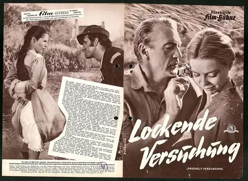 Filmprogramm IFB Nr. 3898, Lockende Versuchung, Gary Cooper, Marjorie Main, Dorothy McGuire, Regie: William Wyler