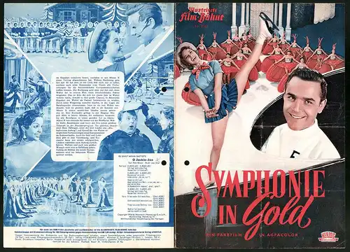 Filmprogramm IFB Nr. 3165, Symphonie in Gold, Joachim Fuchsberger, Germaine Damar, Regie: Franz Antel