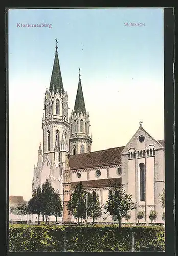 AK Klosterneuburg, Ansicht der Stiftskirche